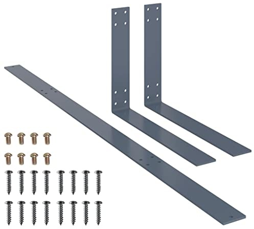 vidaXL Rückenlehne für Palettensofa Palettenkissen Palettenpolster Lehne Lehnenhalter Palettenmöbel Rückenlehnenhalter Hellgrau 110cm Eisen