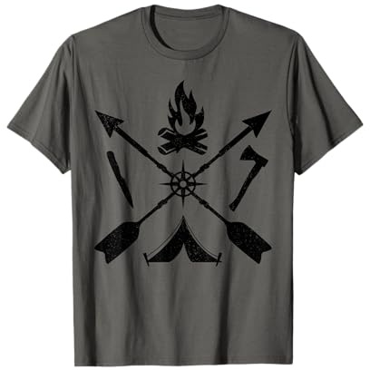 Bushcraft Axe Knife Survival Outdoor Camping Bushcrafter T-Shirt