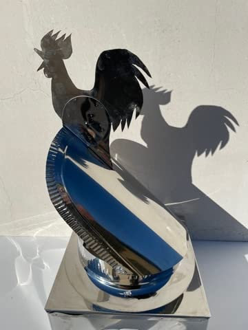 Fumaiolo Girevole comignolo Gallo Inox con Galletto (37x37cm)