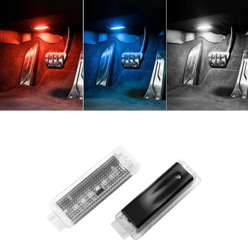 Yumzeco Auto Fußraum Ambientebeleuchtung für BMW 1/2/3/4/5/7er/X1/X3/X4 | Unter Dem Armaturenbrett Umgebungslicht Auto 1'F20,2'F22,3'F30,4'F32,5'F10,7'F01,X1 F48,X3 F25,X4 F26-Innenraumbeleuchtung