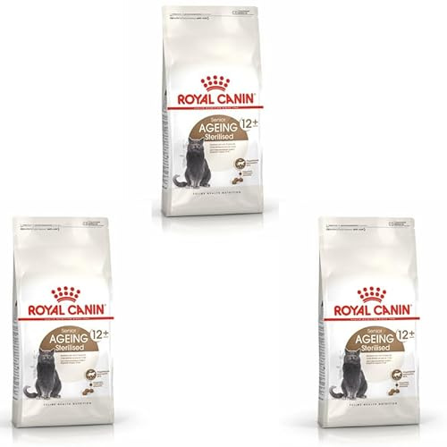 ROYAL CANIN Sterilised Ageing 12+ | 3er Pack | 3 x 400 g | Alleinfuttermittel für Katzen | Speziell für kastrierte Senior Katzen ab dem 12. Lebensjahr | Zum Gewichtserhalt