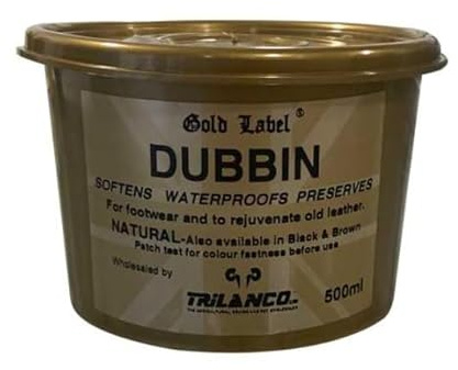 Nature Child Dubbin (Gold Label) -rejuvenate old leather, softens waterproofs and preserves 500ml
