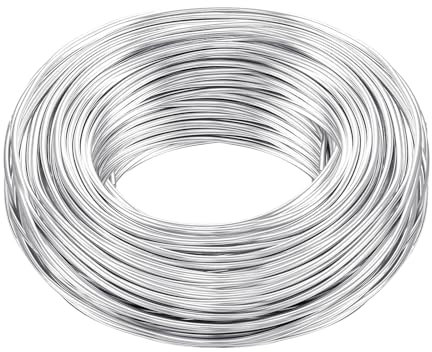 Basteldraht 2mmx20m, Draht zum Basteln Wire Schmuckdraht Aluminiumdraht Bindedraht Modellierdraht Draht Rostfrei für Schmuckherstellung Bastelarbeiten