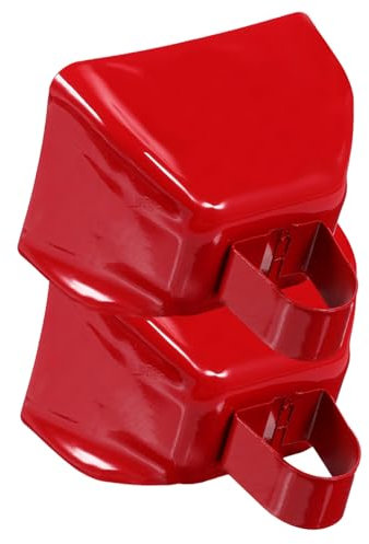 TOYANDONA 2stücke Metallkuhglocken Als Lärmmacher Quadratisches Design Mit Griff Für Wiederholte Nutzung Glockenornamente Für Festivitäten Und Sportereignisse Klarer Für Festliche