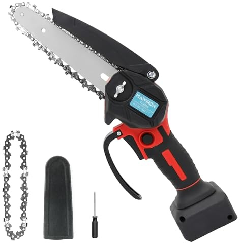 Mini Akku-Astkettensäge 6 Zoll für Einhell GE-PS 18/15 Li BL-Solo Power X-Change, 18V Elektro Akku Kettensäge, ideale Handkettensäge für Gartenarbeiten,Äste, Holzschneiden (Ohne Akku)
