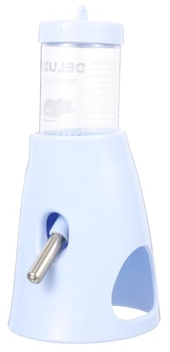 UKCOCO Bebedero para Hámster y Chinchilla Antidesbordante, Dispensador Vertical de Agua de Plástico, Tamaño Compacto, Uso en Jaulas para Pequeños Roedores y Hurones