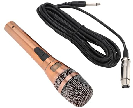 Fabater Set di Microfoni Dinamici di Alta qualità con Eccellente Pattern di Captazione per il Palco di Canto Domestico KTV, Robusto Microfono a Bobina Mobile Riproduzione Vocale Chiara, Colore