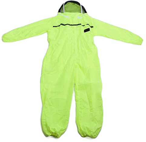 KUIDAMOS Biodlardräkt Som Andas Fluorescerande Grön Ultratunn Dragkedja för Biodlingstillbehör 2XL Storlek