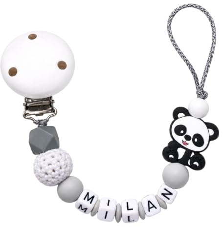 Individuell gestaltetes Babygeschenk personalisiertes baby geschenk mit Namen für Mädchen oder Junge Baby Geschenk personalisiert zur Geburt & Taufe Panda
