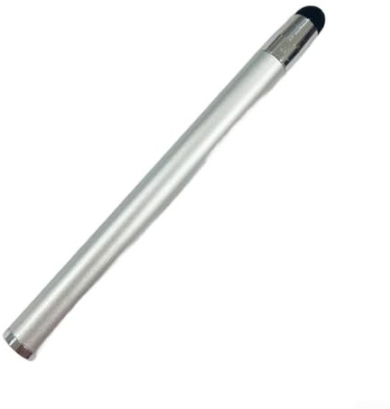Linhexis Lápiz capacitivo retráctil de aleación de aluminio para aprendizaje interactivo, varios colores, puntero digital para pizarra blanca (154 plateado)