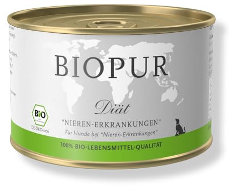 Premium Bio Diät-Hundefutter Nieren-Erkrankungen 400g, 6er Pack (6 x 400 g)