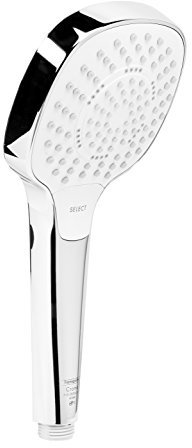 hansgrohe Croma Select E Duschkopf, 3 Strahlarten, Weiß/Chrom