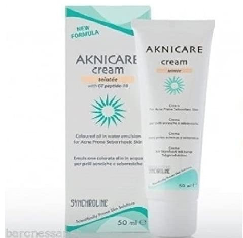 Synchroline Aknicare Tinted Cream/Clair/ 50ml Anti-acne Acne Treatment Care the Skin by 360 Skin Care
