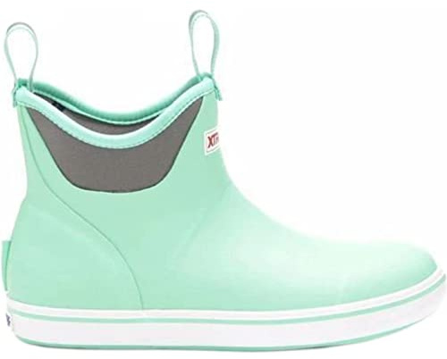 XTRATUF Performance Series 6 Women's Full Rubber Ankle Deck Boots, Seafoam (XWAB-300), 8