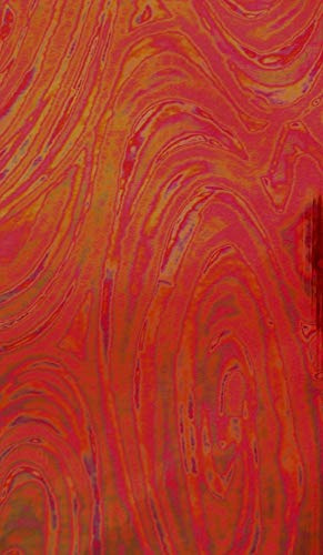 Wachsverzierfolien changierend Anzahl 1 Stück, Größe 225 x 90 mm, Farbe Rot