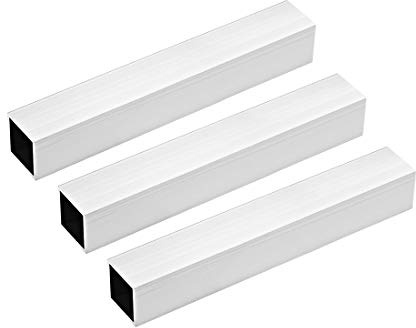 sourcing map 3 Stück Alu Vierkantrohr 30x30mm Alu Rechteckrohr Aluminium Profil Rohre 1mm Wandstärke Alurohr Quadratrohr Aluminium Gerade Rohr 200mm Länge 6063 Aluminiumrohre Aluprofil Rohr