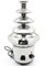 Fuente de chocolate (170 W, 4 niveles, acero inoxidable, capacidad máxima: 1 kg)