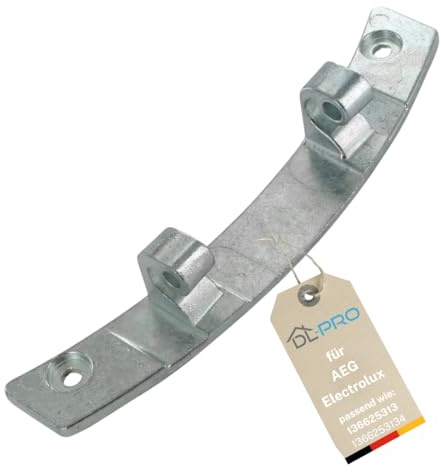 DL-pro Charnière de porte 171 x 42 x 29 mm pour AEG Electrolux 136625313 1366253134 - En métal - Pour sèche-linge