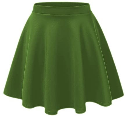 Gum & Berries Falda Skater para niñas Acampanada de Talle Alto Flippy Tramo Mini Tutu Faldas Escolares de Lujo Caqui 7-8 Años