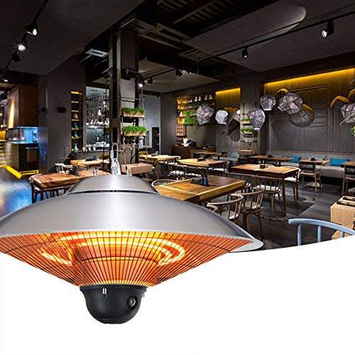 Hanging Electric Heater, 2100W Outdoor Patio Heater, Waterproof Fast Heat Portable Umbrella Heat Lamp for Indoor/Outdoor