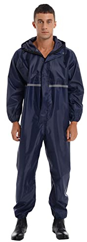 CHICTRY Men and Women Windproof One Piece Overalls Motorbike Motorcycle Full Body Waterproof Rain Suit