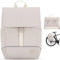 Johnny Urban Fahrradtaschen für Gepäckträger Damen & Herren Beige - Mika Bike - 2 in 1 Fahrrad Tasche Rucksack & Gepäckträgertasche Hinten - Wasserabweisend