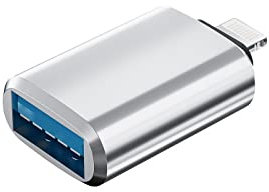 Lightning Male to USB Female Dongle iPhone OTG Adapter for 14 13 12 11 Pro Max Xr X 8 7 Plus Apple iPad Air Camera Card Reader Converter USB Flash Drive Mouse Keyboard Hub MIDI Piano U Disk Connector