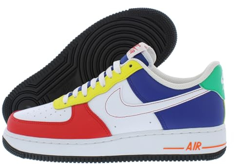Nike Air Force 1 '07 LV8 Herren-Sneaker, Universität Rot/Weiß, 45 EU