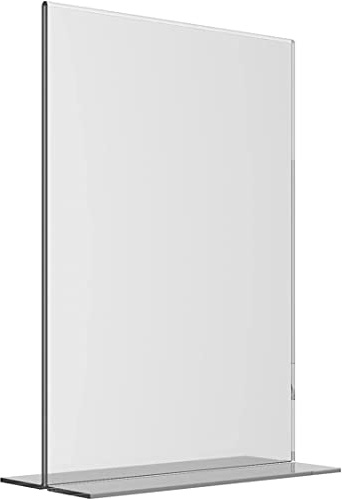 Soporte de Sobremesa en Acrílico Transparente en Forma de T para Documentos A4 Verticales: Elegante y Funcional