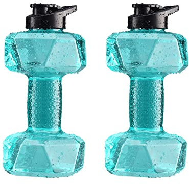 2 Stück Wasserhanteln, mit Wasser Befüllbare Hanteln, Schwimmende Wasserhanteln, Wassergewichte für Poolübungen, Schwimmhandstangen, Wasserfitness-Wasseraerobic-Ausrüstung für Erwachsene, Kinder, Anfä