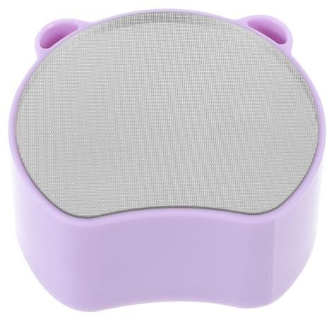 Doppelseitige Glasfußfeile aus Nano Glas, Violett | Pediküre Peeling Werkzeug, Abs Gehäuse, für Damen im Alltag und Salon