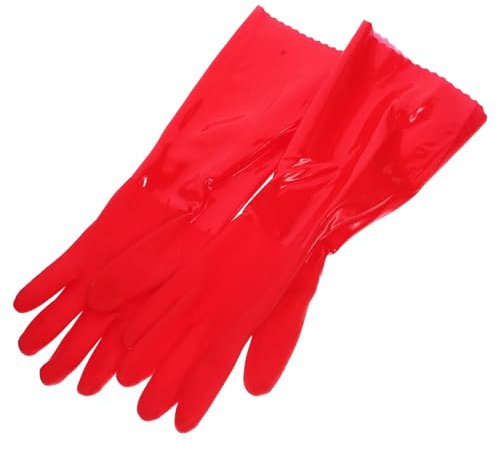 Healeved 2pairs Material Dishwashing Gloves Thicken Kitchen Cleaning Gloves Non-slip Comfortable Multi-purpose