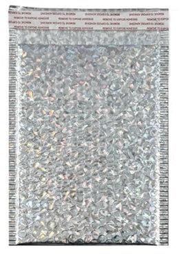 Luftpolstertaschen für kleine Unternehmen, Versand, Verpackung, Luftpolstertaschen, zum Verpacken von Produkten, Versandtaschen für Umzug, Versand und Aufbewahrung, Silber, 01,13 x 15 cm, 100 Stück