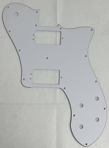 For Fit Fender Professional Tele Deluxe Shawbucker Style Guitar Pickguard (3-lagig White)