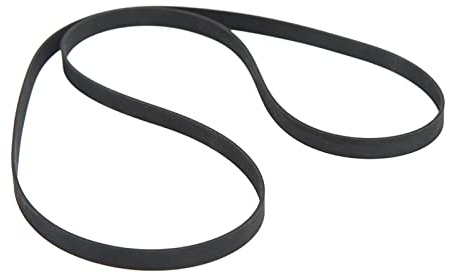 RiToEasysports Correa de Goma de Marcha Suave para un Funcionamiento Estable del Tocadiscos. Correa de Transmisión Negra para fonógrafos. 49cm de Largo. Fácil Instalación