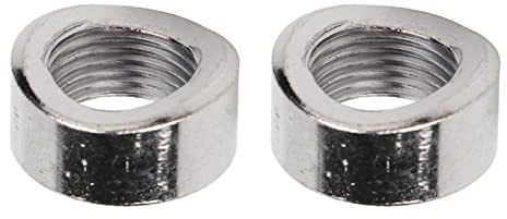 OEBUAFI 2PCS Écrou cranté de Courbe de Capteur D'oxygène Écrou de Raccord de Soudure cranté de Bonde, Filetage M18 X 1,5 en Fer, pour le Soudage de Précision avec Encoche de Tube Rond