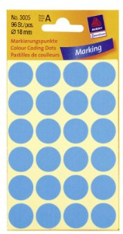 Avery Zweckform Markierungspunkt 18mm blauStück