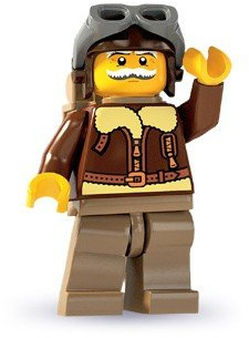 LEGO 8803 - Minifigur Pilot aus Sammelfiguren-Serie 3