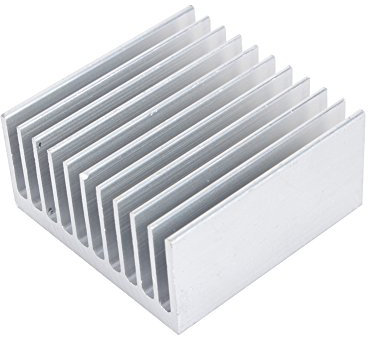 Radiador de Aluminio Disipador de Calor Transistor Amplificador de Alta Potencia para un Dispositivo Semiconductor con 11 pcs Fins 1.57(L) x 1.57(W) x 0.79(H) 1pc/ 40 mm (L) x 40mm (W) x 20mm (H)