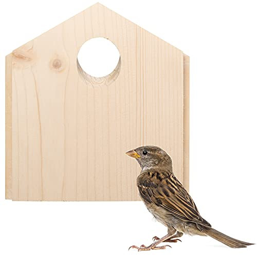 Gardigo Tier-Haus-System Wechselblende für Sperling | Insektenhotel für Bienen, Schmetterlinge, Marienkäfer | Made in Germany, aus Massivholz | In Sozialeinrichtung gefertigt