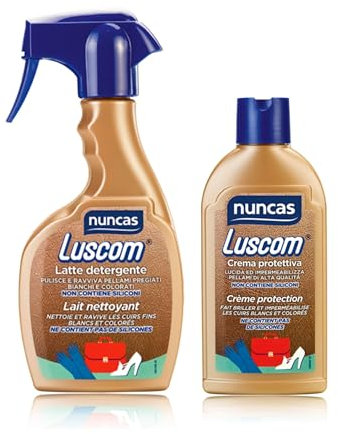 Nuncas Luscom Crema protettiva - 200ml & Luscom Latte Detergente Pelle - 300ml