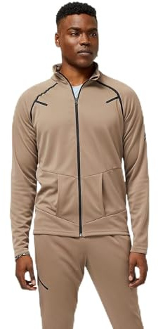 New Balance Tenacity Football Training Track Jacket, MUSHROOM, S