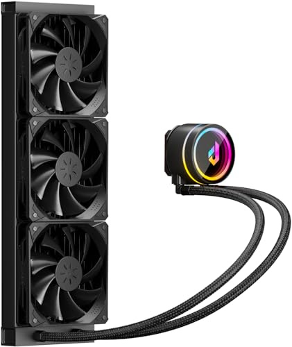 upHere Liquid CPU Cooler,AIO Cooler 360mm Radiator Compatible with LGA 1851/1700/2011/2066 & AMD AM5/AM4, 3 X 120 PWM RGB Fan Water Cooler CPU,2500 RMP Water Cooling Systems 17dBA