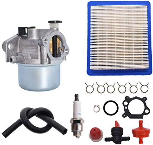 Ewillownm Compatible avec le carburateur de remplacement 799866 pour Briggs Stratton 22 Toro 6,5 6,75 7,0 7,25 HP tondeuse de recyclage 190 cc 796707 794304 790845 799871