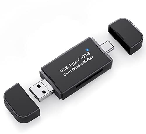 IOIUSKKU Card Reader Memory Adapter USB Splitter Computer Supplies Craftsmanship Multifunctional 2 in 1 Laptop Accessories, USB 3.0