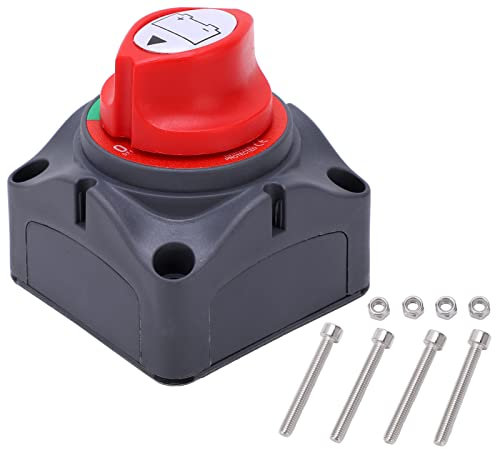 Batterie-Trennschalter, 12 V Bis 48 V, 2-Gang-Batterie-Haupttrennschalter, Isolator für Boot, Yacht, mit Energieeinsparung