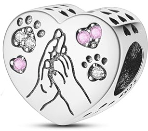 KUNSIR Charm Anhänger Damen 925 Sterling Silber für Armband Charms Beads passend für Pandora Armband und Halskette, Kompatibel mit Europäischen Armbänder für Frauen Mädchen