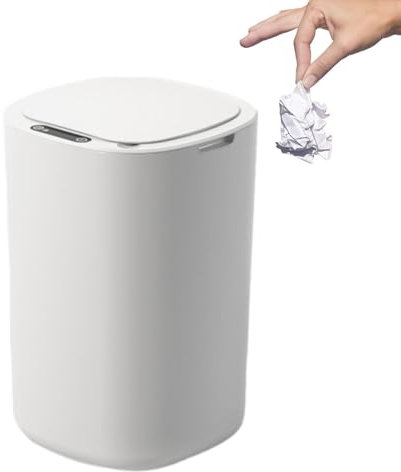 Pattumiera Con Sensore Automatico, Pattumiera Automatica, Pattumiera Senza Contatto - Pattumiera Da 12 Litri A Prova Di Odore Con Coperchio | Cestini Gettacarte Antiodore Per Cucina, Ufficio, Bagno, S