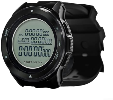 Domare digital stoppur sporttimer, professionell digital klocka multifunktionell minne tidtagning för simning löpning sportträning, 100 varv minne bakgrundsbelysning display