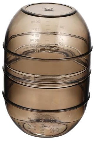 VICASKY 5 Pezzi Ciotola per Tinta Capelli con Doppia Scala Misurino per Mescolare Colore Agitatore per Salone e Uso Domestico Design Antisgocciolamento per Miscelazione Facile e Precisa